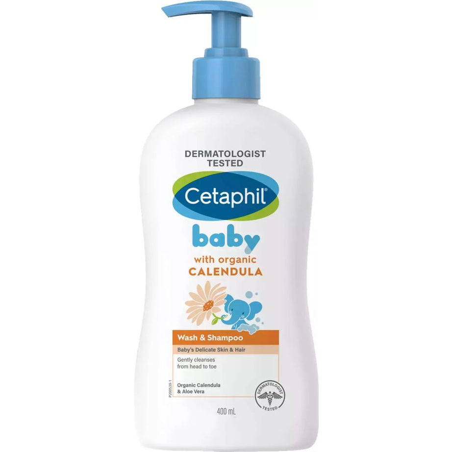 Cetaphil Baby Wash & Shampoo with Organic Calendula, 400ml