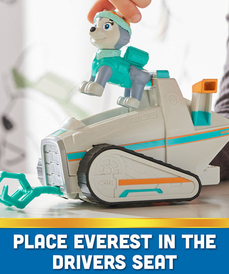 Paw Patrol Everest’s Snow Plow - Eco-Friendly Toy Vehicle with Collectible Everest Figure for Kids Ages 3 and Up