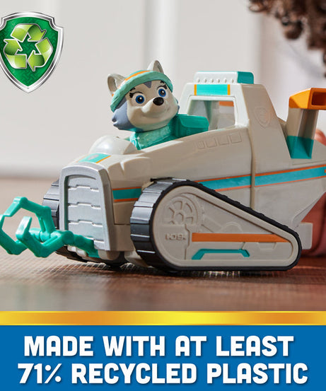 Paw Patrol Everest’s Snow Plow - Eco-Friendly Toy Vehicle with Collectible Everest Figure for Kids Ages 3 and Up