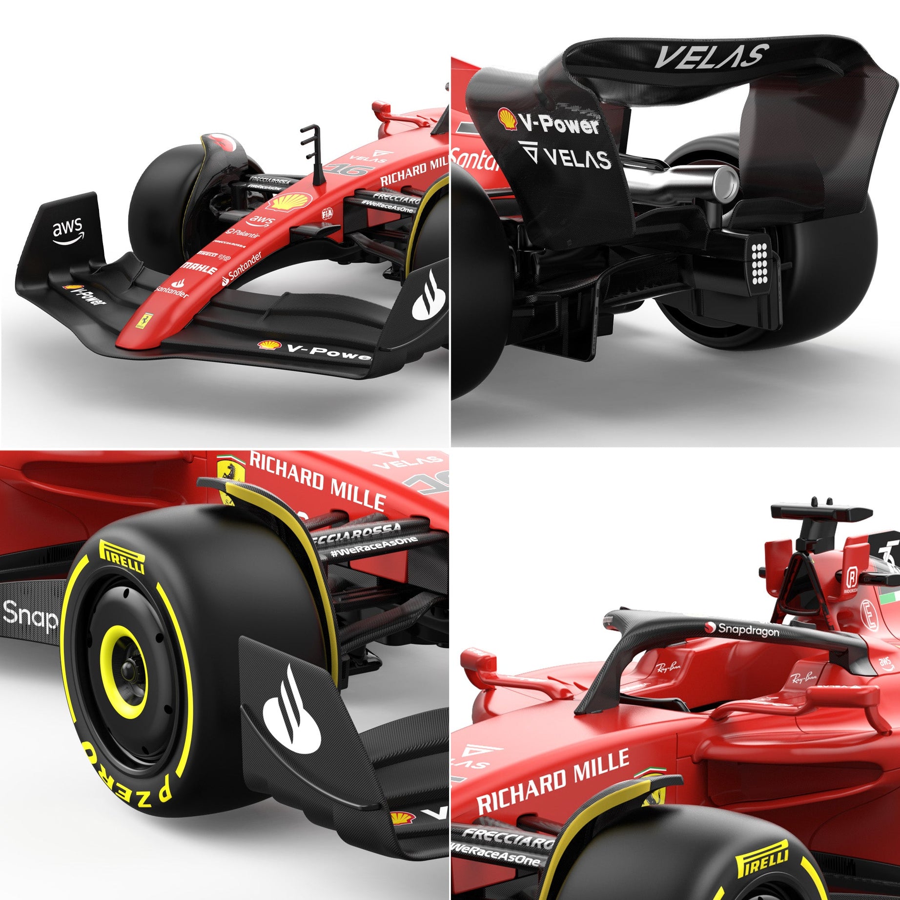 Ferrari F1 75 RC Car 1/12 Scale | Licensed Remote Control Toy by Rastar | Official F1 Merchandise with Incredible Detailing and 2.4GHz Control | 6+ Years