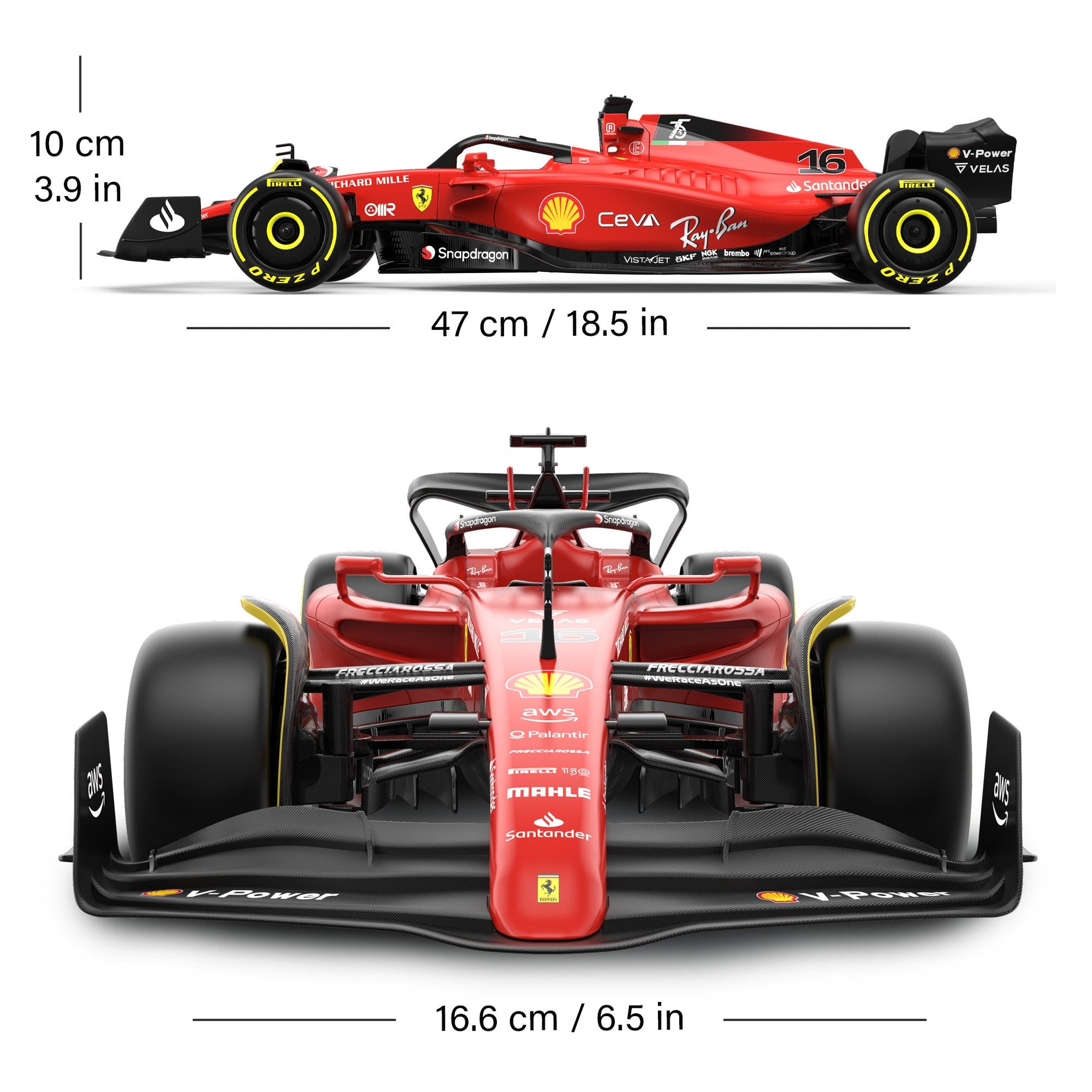 Ferrari F1 75 RC Car 1/12 Scale | Licensed Remote Control Toy by Rastar | Official F1 Merchandise with Incredible Detailing and 2.4GHz Control | 6+ Years