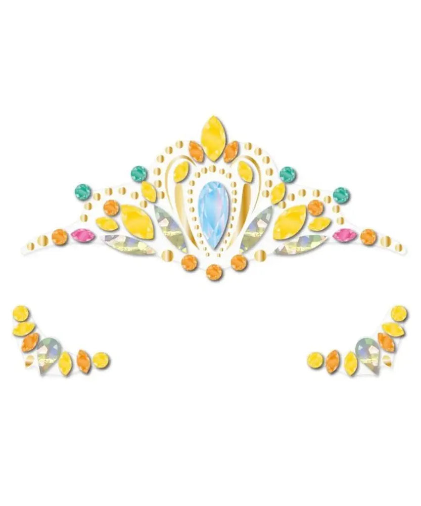 Avenir Face Gems Stickers | 3+ | Stars, Flowers, Crown, Wings | Hypoallergenic, Safe for Kids