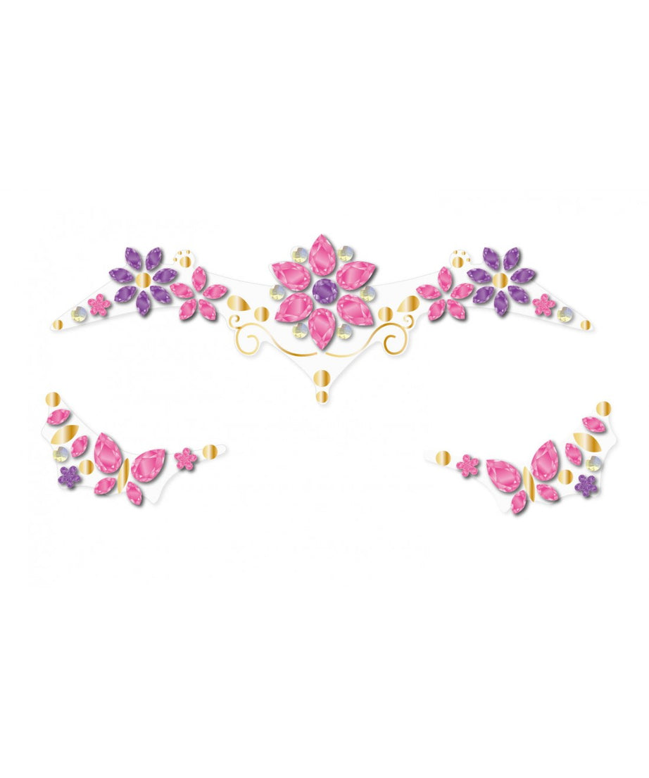 Avenir Face Gems Stickers | 3+ | Stars, Flowers, Crown, Wings | Hypoallergenic, Safe for Kids