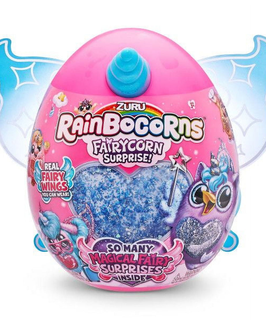 Zuru Rainbocorns Fairycorn Surprise - Magical Plush Toy with Wearable Fairy Wings, Fun Surprises Inside, for Girls Ages 3+