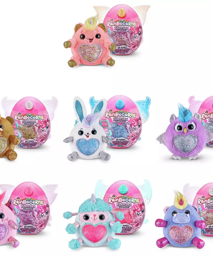 Zuru Rainbocorns Fairycorn Surprise - Magical Plush Toy with Wearable Fairy Wings, Fun Surprises Inside, for Girls Ages 3+
