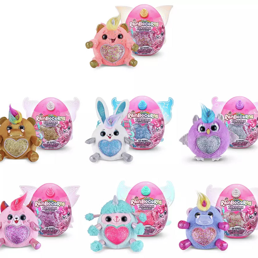 Zuru Rainbocorns Fairycorn Surprise - Magical Plush Toy with Wearable Fairy Wings, Fun Surprises Inside, for Girls Ages 3+