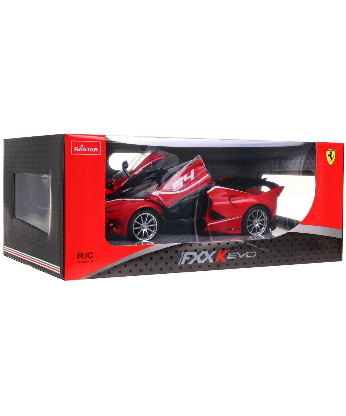 RASTAR R/C 1:14 Ferrari FXX K Evo – Officially Licensed Remote Control Supercar with Working Lights, Manually Opening Doors & Realistic Ferrari Styling – Red | Perfect Gift for Kids 6 Years & Above - MINIMEE KIDS