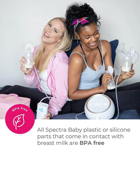 Spectra Wide Neck Breast Flange with Duckbill Valve 24mm for Spectra S1 & S2 Breast Pumps – BPA Free Breast Shield Kit for Comfortable & Efficient Milk Expression | Compatible with Spectra S1 Plus, S2 Plus & Synergy Gold - MINIMEE KIDS