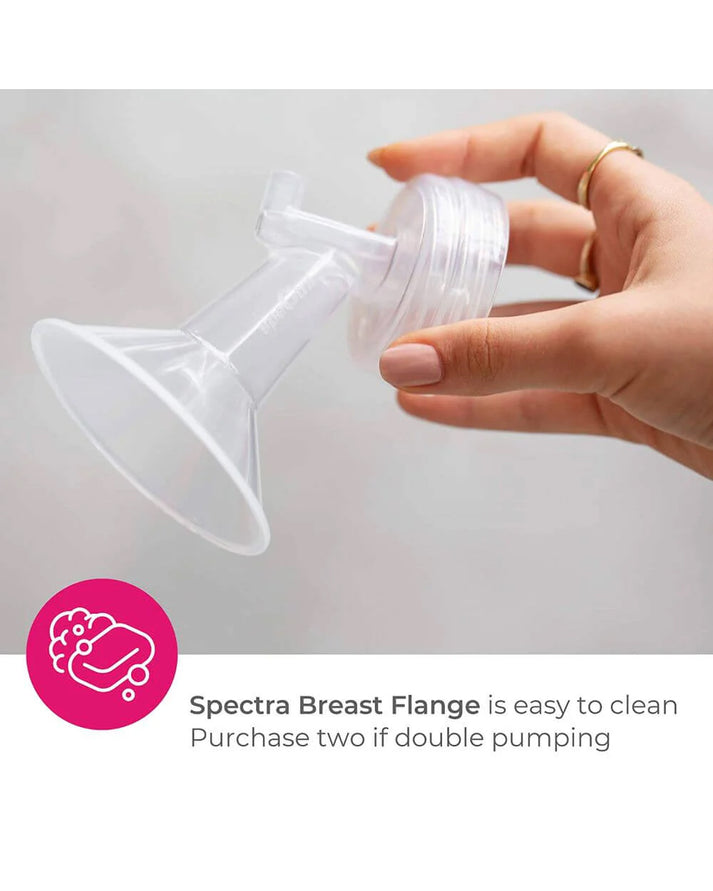 Spectra Wide Neck Breast Flange with Duckbill Valve 24mm for Spectra S1 & S2 Breast Pumps – BPA Free Breast Shield Kit for Comfortable & Efficient Milk Expression | Compatible with Spectra S1 Plus, S2 Plus & Synergy Gold - MINIMEE KIDS