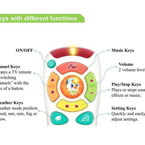 Hola My Remote, My Program - Multifunctional Learning Toy for Toddlers 6M+