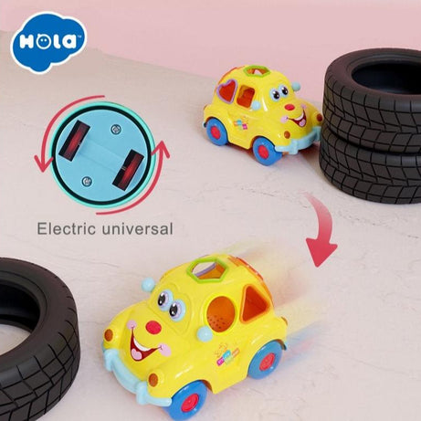 Hola Super Fun Fruit Car - Interactive Shape Sorter & Learning Toy for Toddlers 18M+