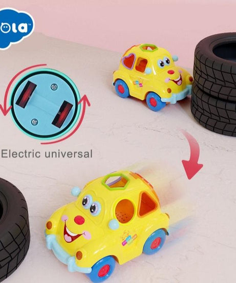 Hola Super Fun Fruit Car - Interactive Shape Sorter & Learning Toy for Toddlers 18M+