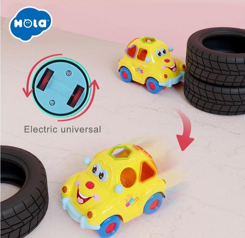 Hola Super Fun Fruit Car - Interactive Shape Sorter & Learning Toy for Toddlers 18M+