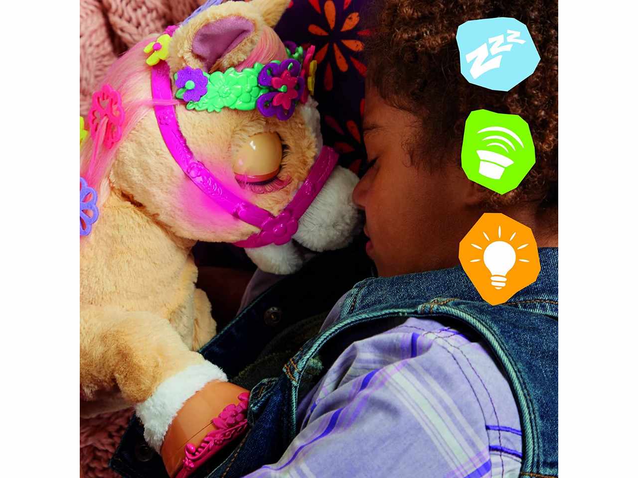 Hasbro furReal Cinnamon, My Stylin’ Pony Toy - 14-Inch Electronic Pet with 80+ Sounds & Reactions, 26 Styling Accessories for Ages 4 and Up