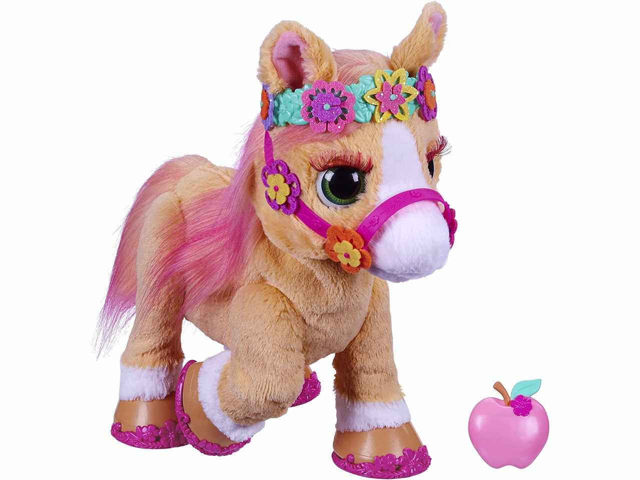 Hasbro furReal Cinnamon, My Stylin’ Pony Toy - 14-Inch Electronic Pet with 80+ Sounds & Reactions, 26 Styling Accessories for Ages 4 and Up