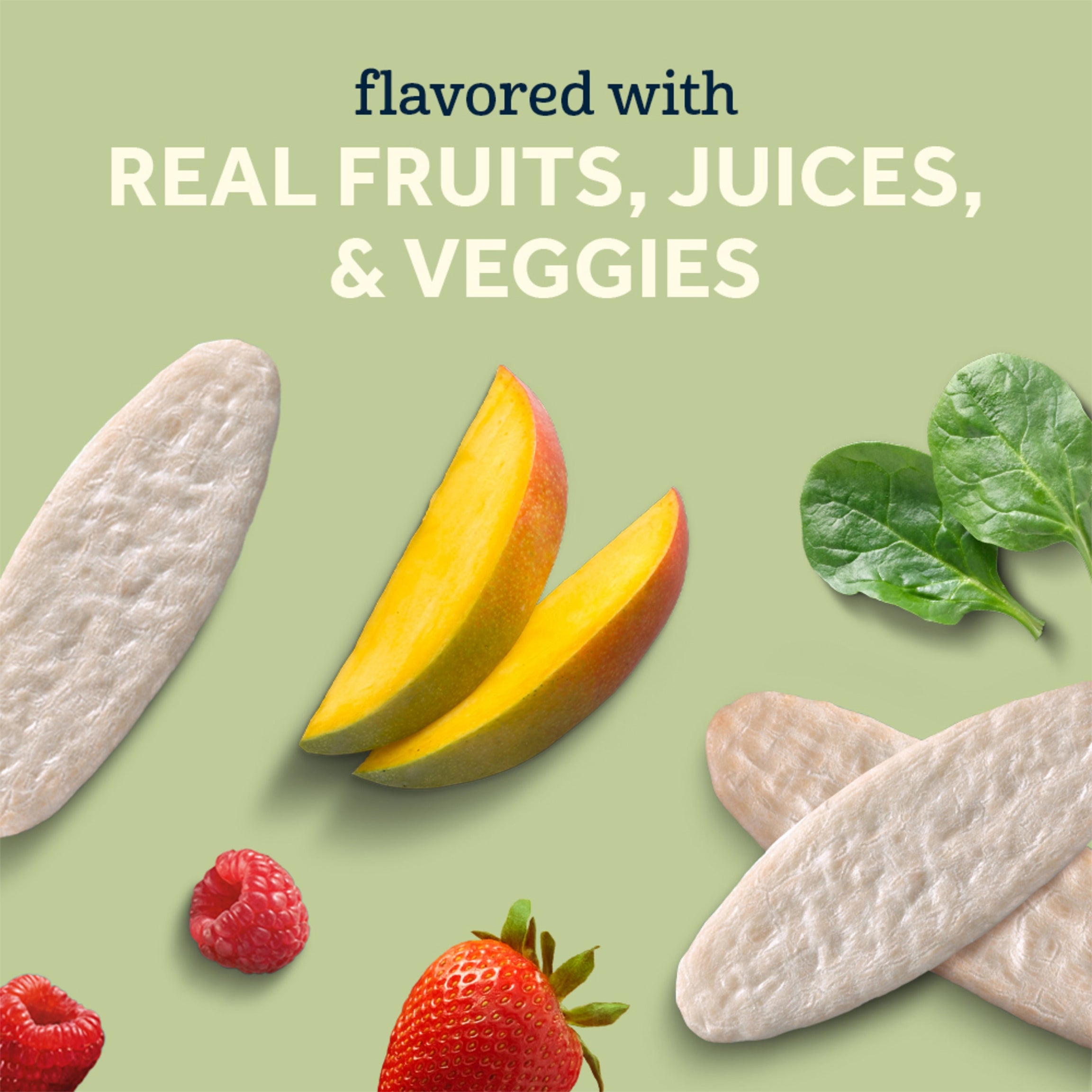 Gerber Snacks for Baby Teethers Gentle Teething Wafers - Mango Raspberry | 7+ Months | Non-GMO | 12 Individually Wrapped 2-Packs | 24 Wafers | 48g