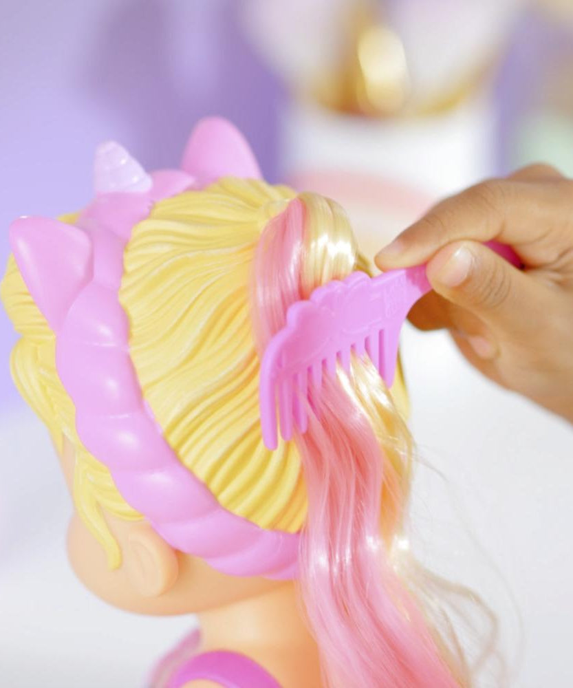 Hasbro Baby Alive Glam Spa Baby Doll - Unicorn Color Reveal Nails & Makeup, 12.8-Inch Waterplay Toy for Kids 3+, Blonde Hair - MINIMEE KIDS