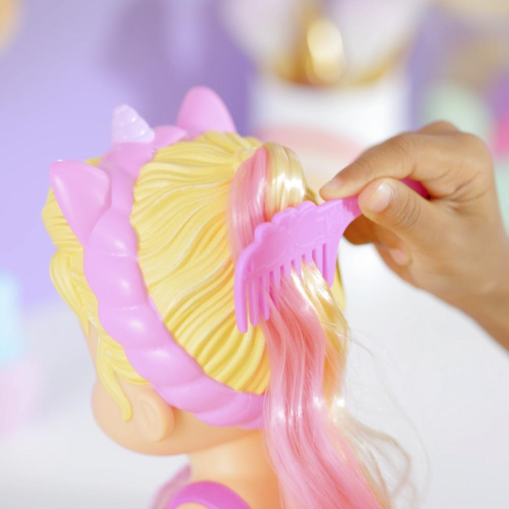 Hasbro Baby Alive Glam Spa Baby Doll - Unicorn Color Reveal Nails & Makeup, 12.8-Inch Waterplay Toy for Kids 3+, Blonde Hair - MINIMEE KIDS