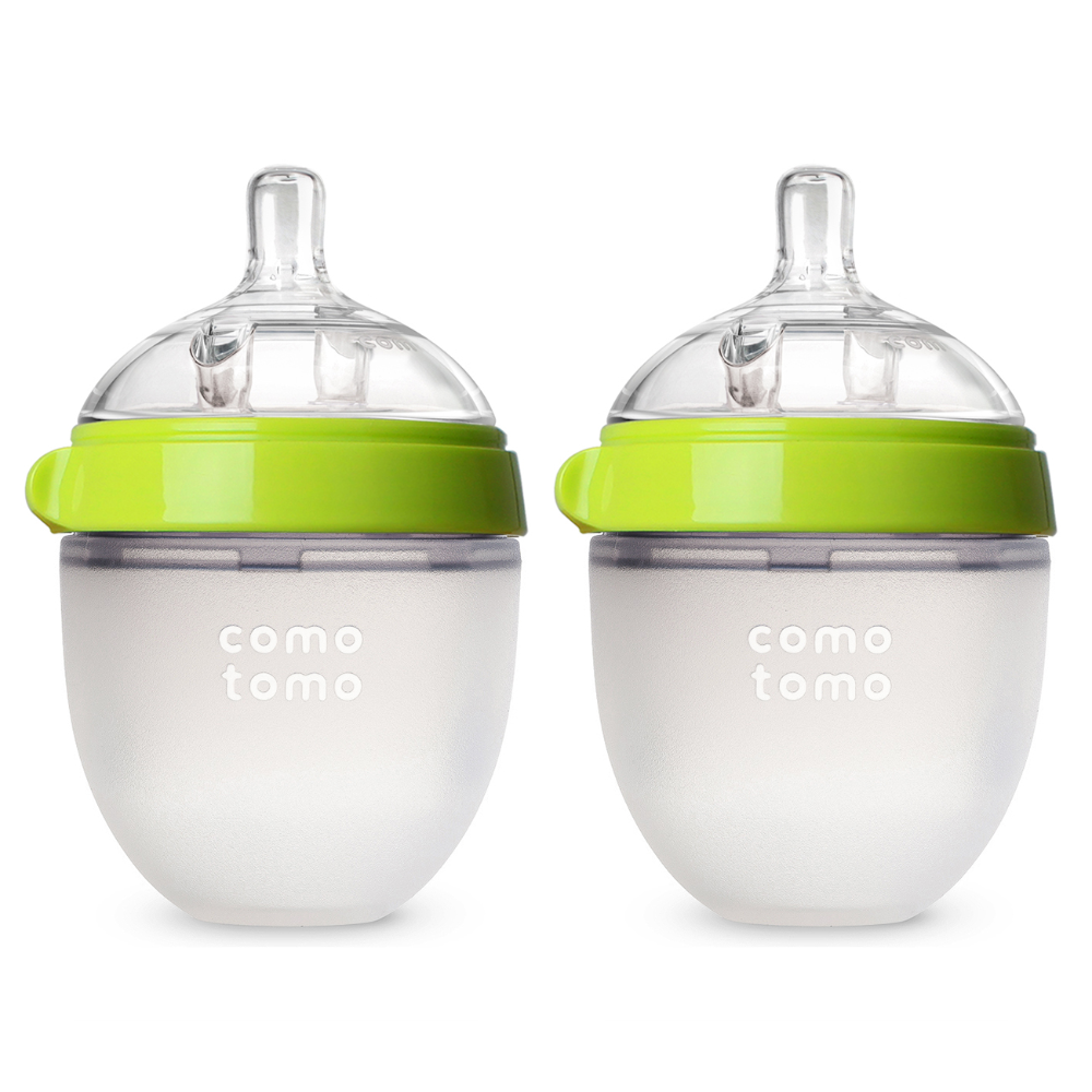 Comotomo Soft Hygienic Silicone Baby Bottle 2 Pack - 150ml Each | 1 Ho ...