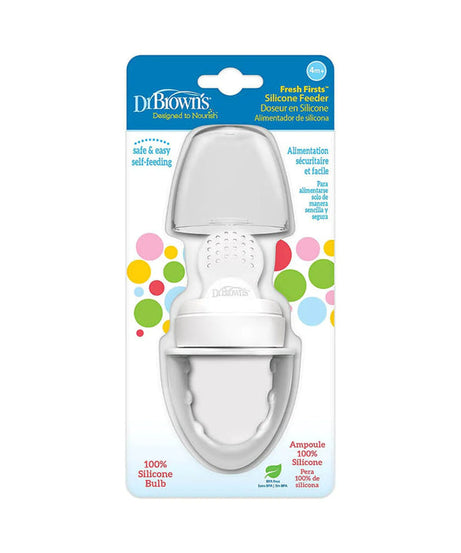 Dr. Brown's Fresh Firsts Silicone Feeder for 4M+ Babies | Safe & Easy Feeding - MINIMEE KIDS
