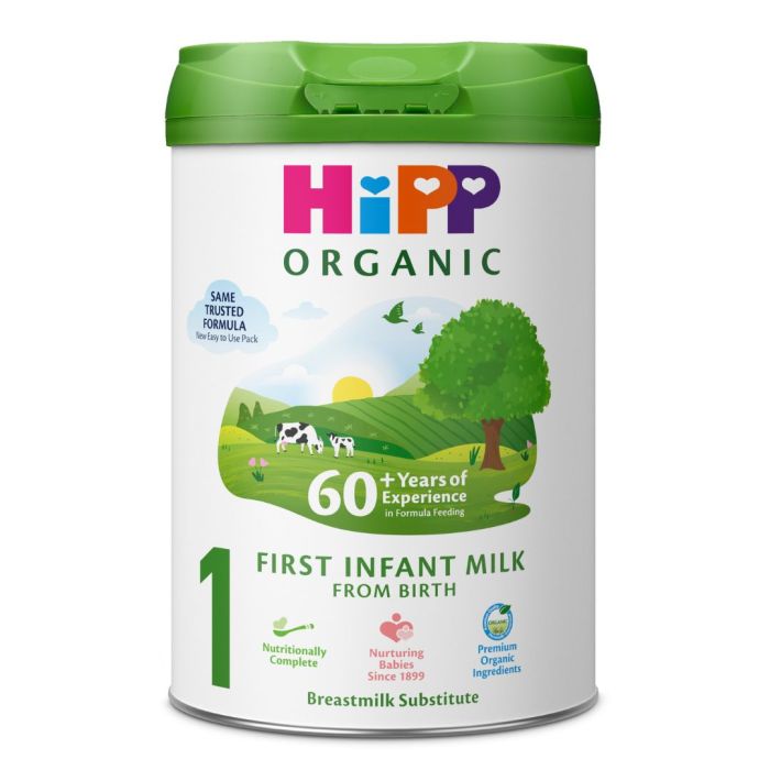 HiPP Organic 1 First Infant Baby Milk Formula Powder (800g) – Organic Certified, Gentle & Nutritionally Complete from Birth | German Formula for Newborns with Prebiotics & Probiotics