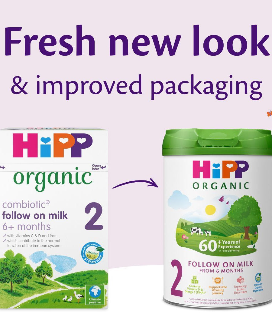 HiPP Organic 2 Follow on Baby Milk Powder from 6 Months (800g) – Nutritionally Tailored with Over 60 Years of Expertise in Organic Baby Formula | New Eco-Friendly Packaging with Smart Design | Made in Germany - MINIMEE KIDS
