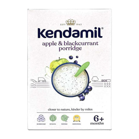 Kendamil Apple & Blackcurrant Porridge for your Baby, 6+months - 150g