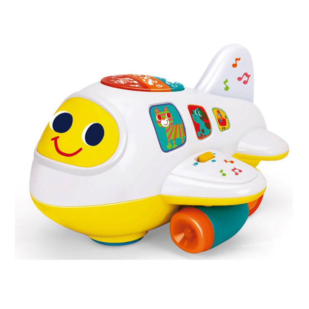 Hola Bump 'n Go Learning Plane with Realistic Sounds, Lights, and Educational Modes - MINIMEE KIDS