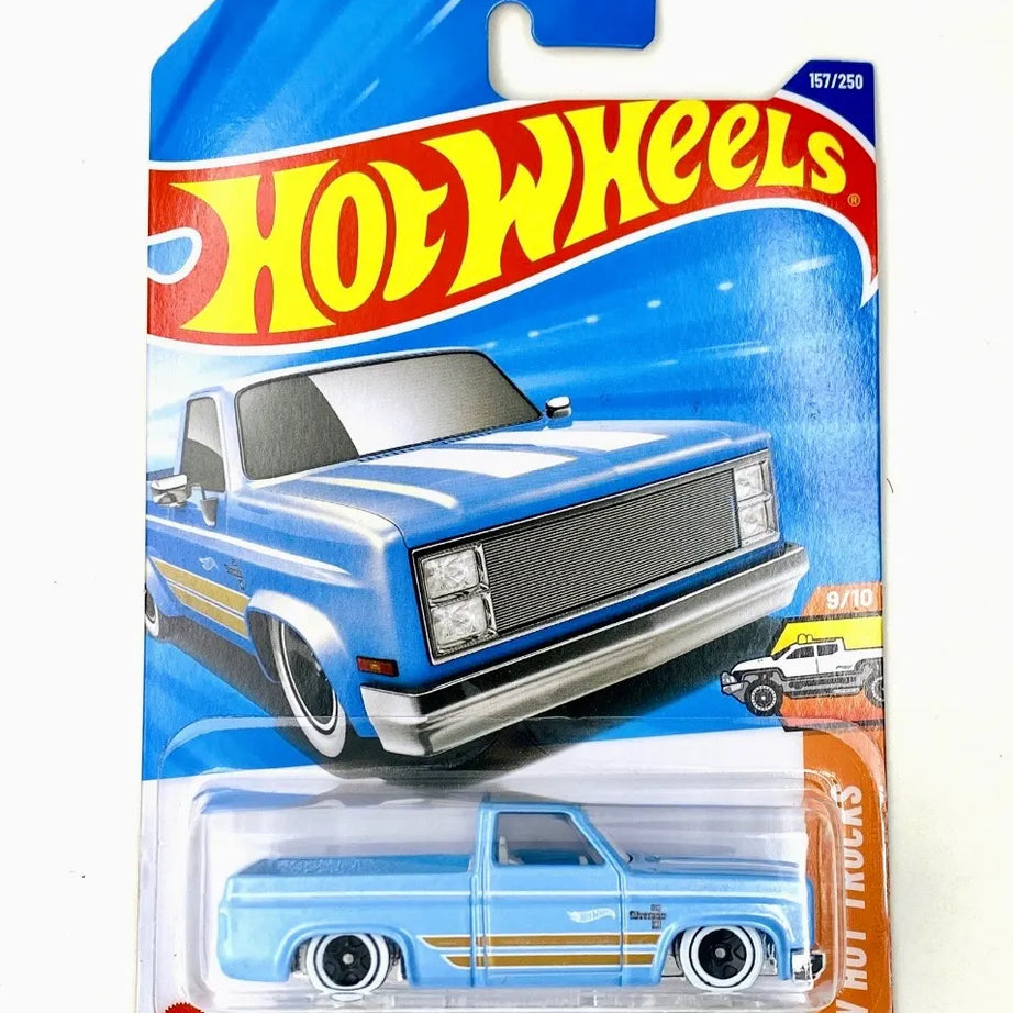 Hot Wheels '83 Chevy Silverado (157/250) | HW Hot Trucks Series (9/10) | 1:64 Scale Die-Cast Classic Pickup for Kids & Collectors