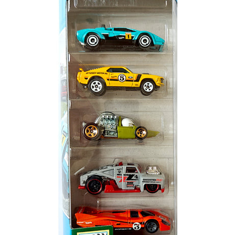 Hot Wheels Retro Racers HTV50 | 5-Pack Die Cast Cars for Kids Ages 3+ | Collectible Racing Cars Set