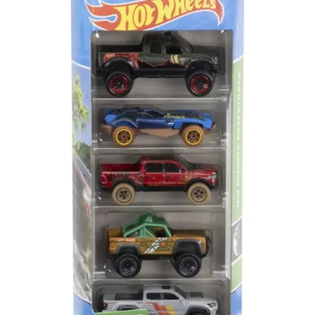 Hot Wheels HTV53 - 2024 Die-Cast Cars Remote Adventures Pack of 5 | Featuring Toyota Tundra, Dune A Soar, 2020 Ram 1500 Rebel, Custom Ford Bronco, and 2020 Toyota Tacoma