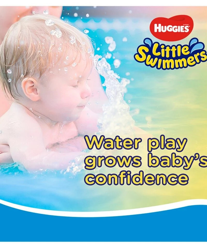 Huggies Little Swimmers Disney Pixar Finding Dory Baby Swim Diapers – Size 3-4 (7-15 kg) | Pack of 12 Swim Pants | Leak-Proof, Non-Swelling Swim Nappies with Tear-Away Sides - MINIMEE KIDS