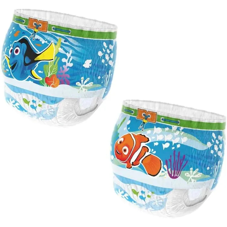 Huggies Little Swimmers Disney Pixar Finding Dory Baby Swim Diapers – Size 2-3 (3-8 kg) | Pack of 12 Swim Pants | Specially Designed for Water Play with Leak Guard & Easy Tear Sides