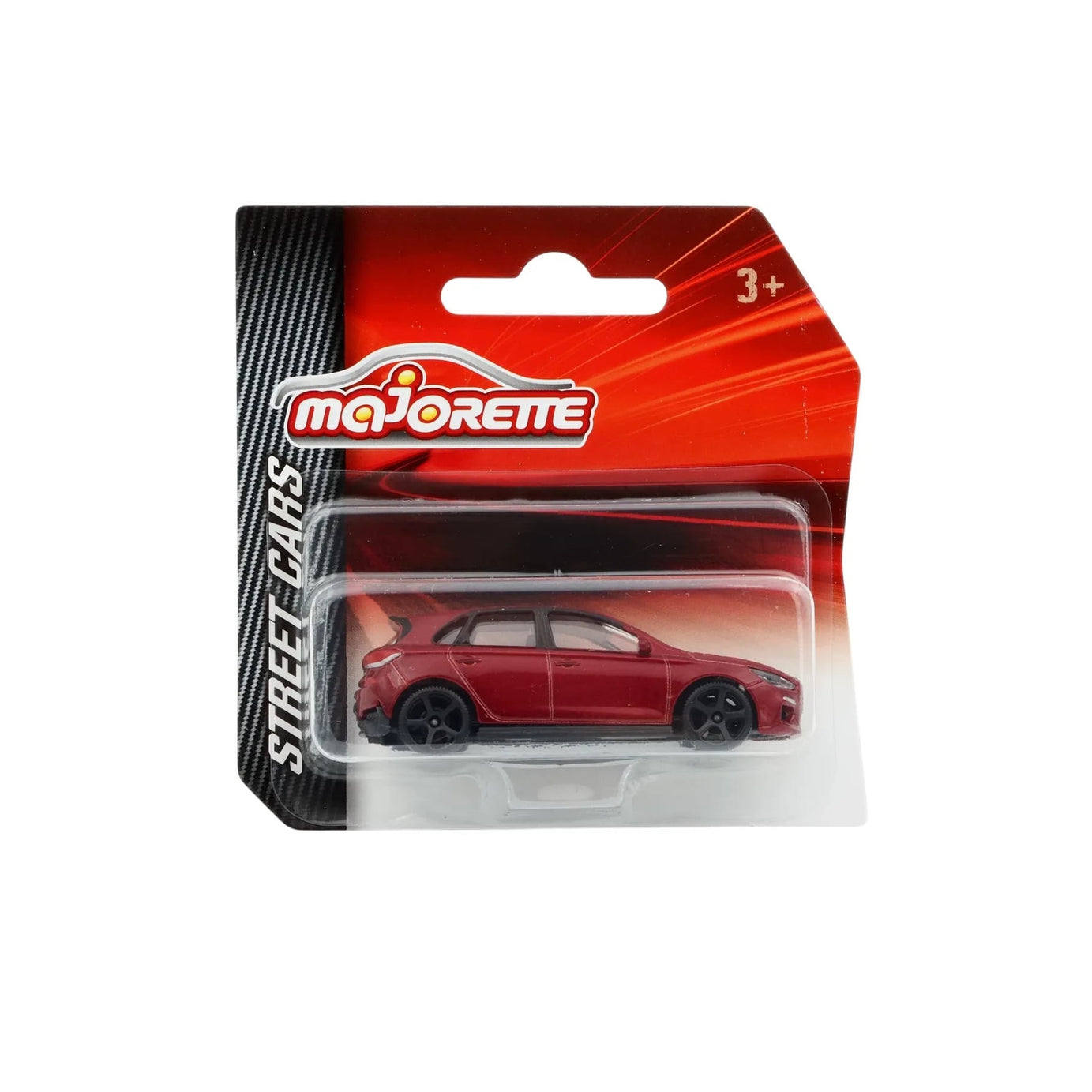 Majorette Street Cars Hyundai i30 N | Officially Licensed Red Die-Cast Metal Hot Hatch | Realistic 1:64 Scale Model for Kids and Collectors Aged 3+