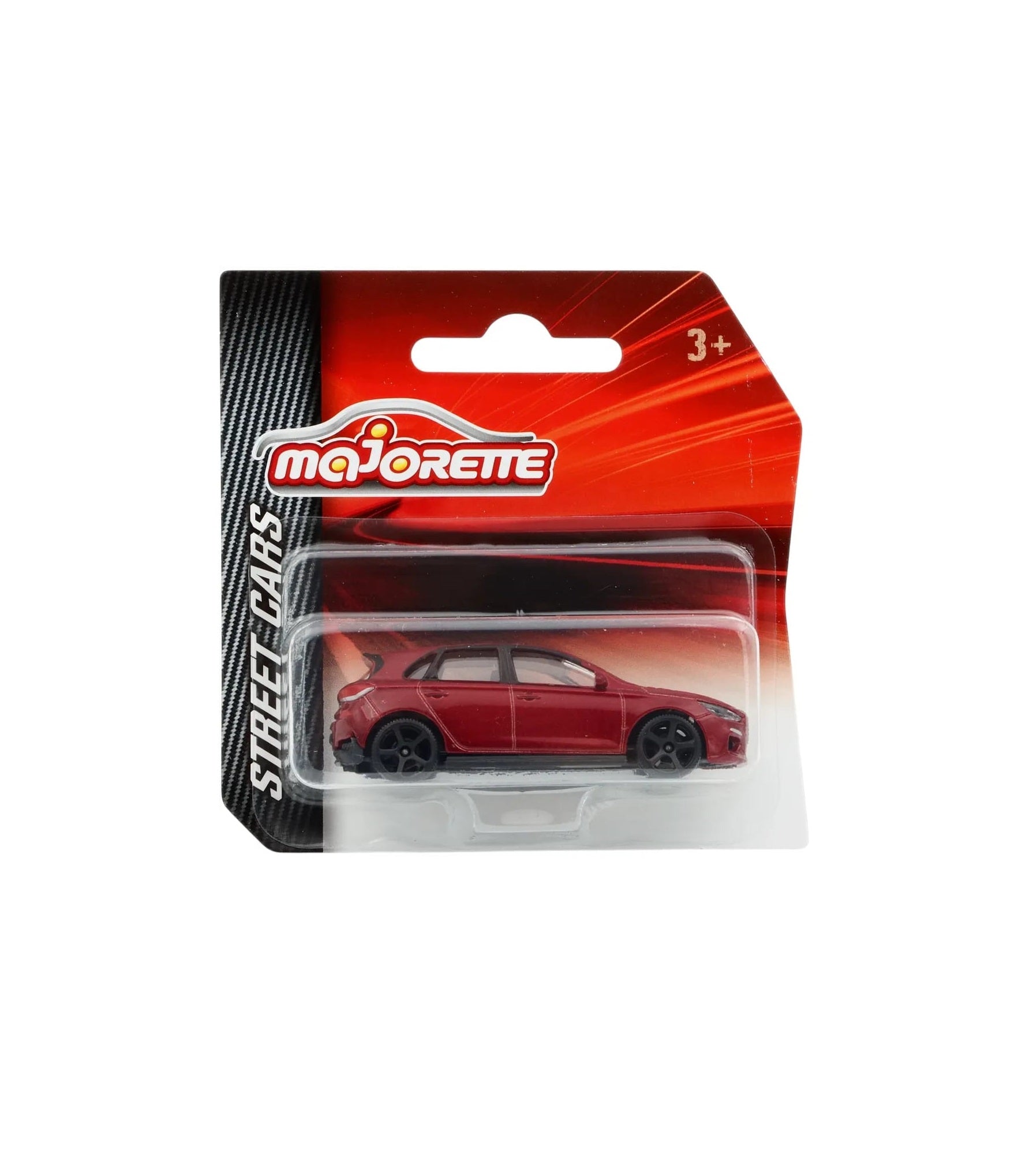 Majorette Street Cars Hyundai i30 N | Officially Licensed Red Die-Cast Metal Hot Hatch | Realistic 1:64 Scale Model for Kids and Collectors Aged 3+