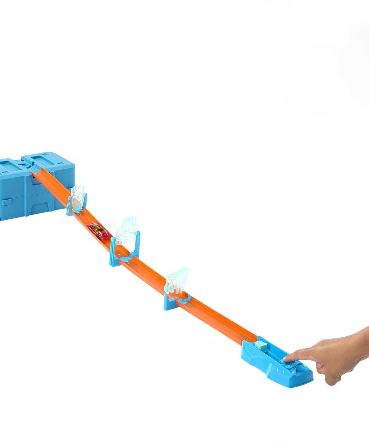 Hot Wheels Track Builder Ice Crash Pack - Build Your epic Crash Unassembled Track Set for 4+ Years - MINIMEE KIDS