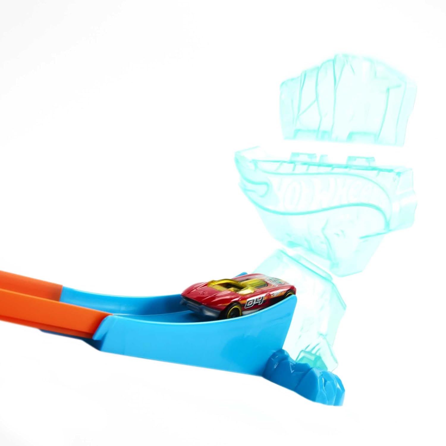 Hot Wheels Track Builder Ice Crash Pack - Build Your epic Crash Unassembled Track Set for 4+ Years
