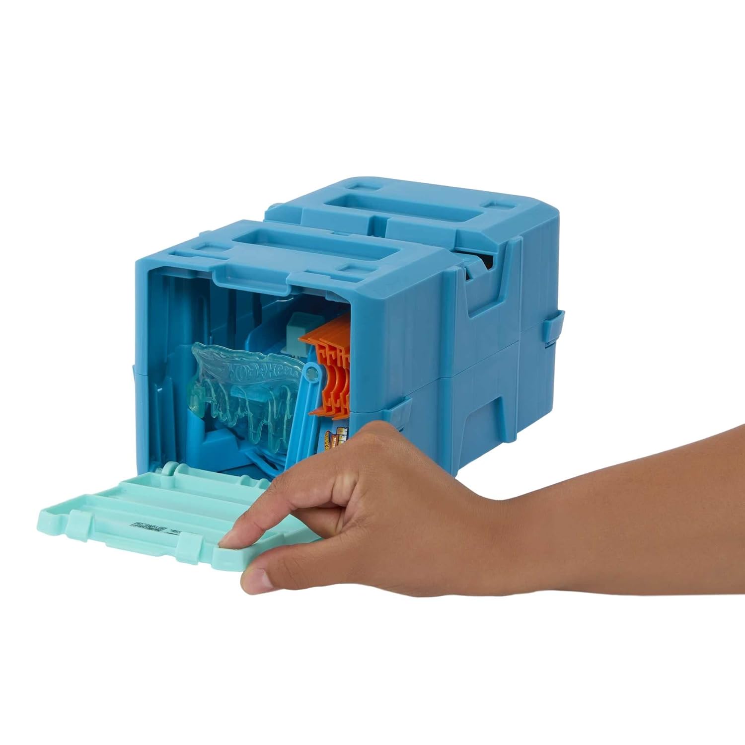 Hot Wheels Track Builder Ice Crash Pack - Build Your epic Crash Unassembled Track Set for 4+ Years