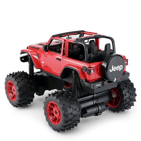 Rastar Jeep Wrangler Rubicon Off-Road RC Car 1/14 Scale | Licensed Remote Control Toy with Openable Doors, Working LED Lights, and Realistic Detailing for Kids and Collectors