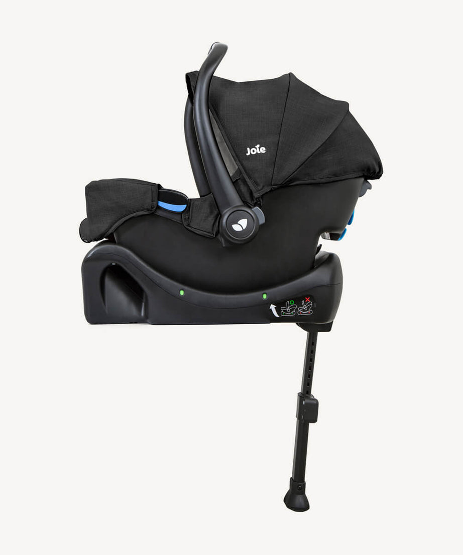 Joie Gemm™ Group 0+ Infant Car Seat | FAA Approved Aviation Carrier for Birth to 13kg | ECE R44/04 Certified | Side Impact Protection & SoftTouch 5-Point Harness | Available in Pebble, Foggy Grey, Shale & Ember - MINIMEE KIDS