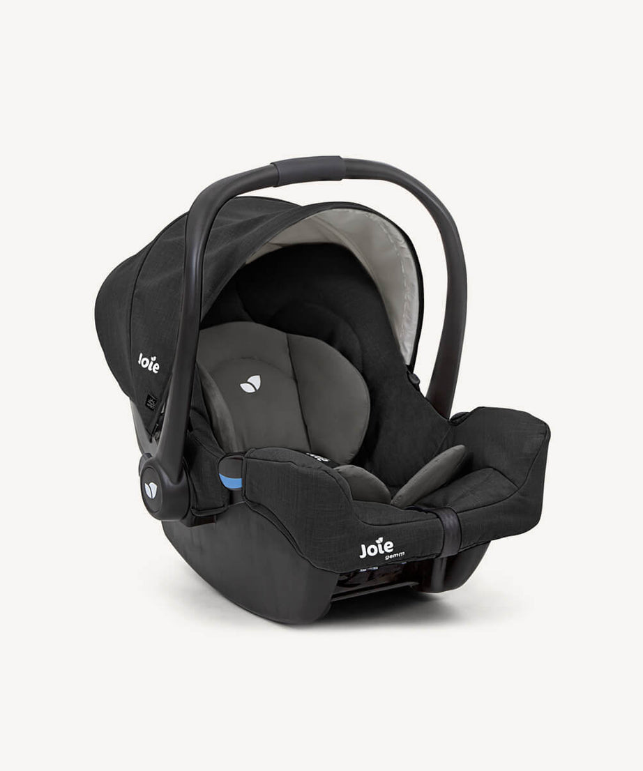 Joie Gemm™ Group 0+ Infant Car Seat | FAA Approved Aviation Carrier for Birth to 13kg | ECE R44/04 Certified | Side Impact Protection & SoftTouch 5-Point Harness | Available in Pebble, Foggy Grey, Shale & Ember - MINIMEE KIDS