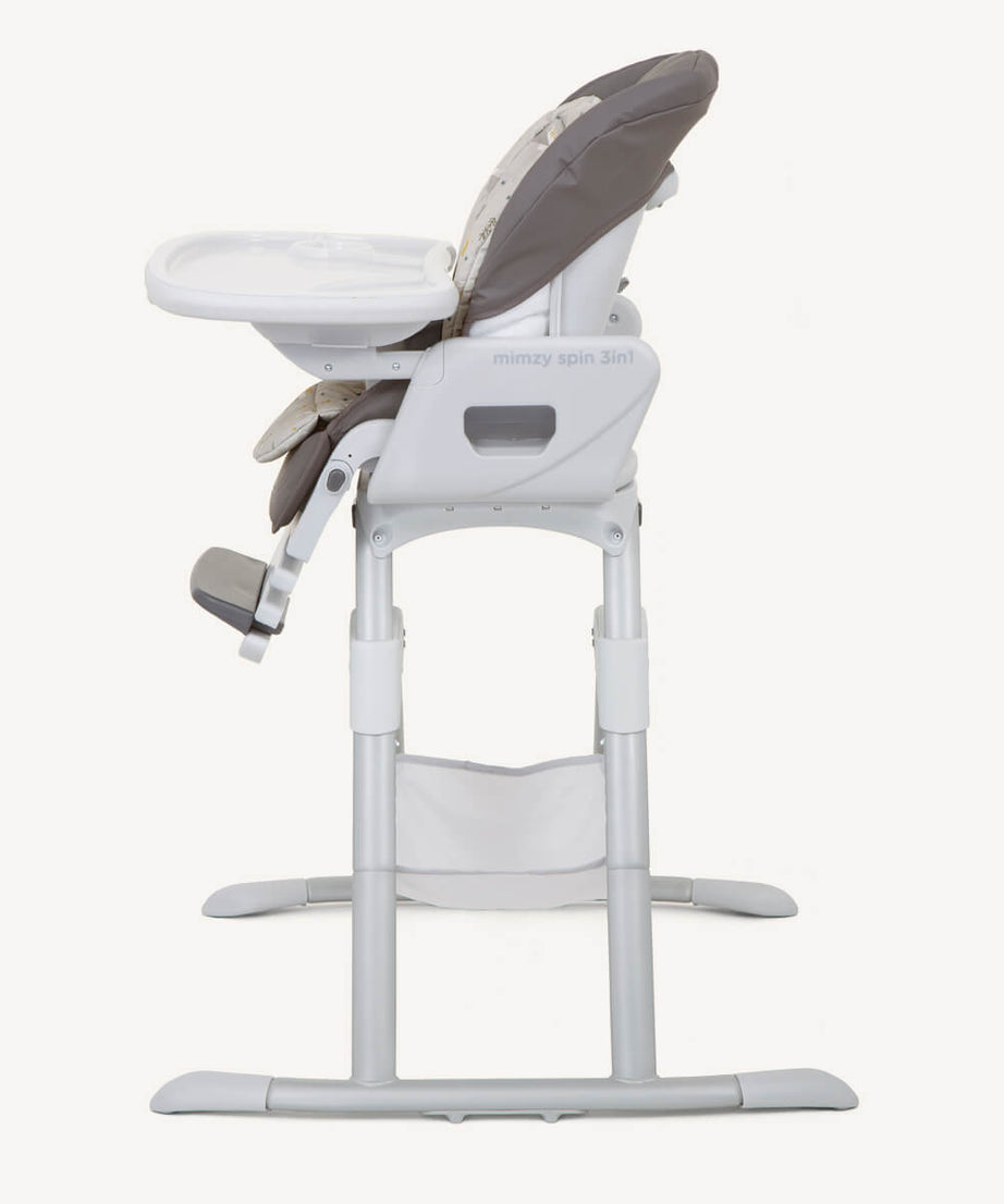 Joie Mimzy Spin 3in1 Highchair | 360° One-Hand Activated Swivel Seat | Newborn to 15kg | 5 Tilt & 5 Height Positions | Compact Standing Fold | Premium Baby Feeding Chair - MINIMEE KIDS