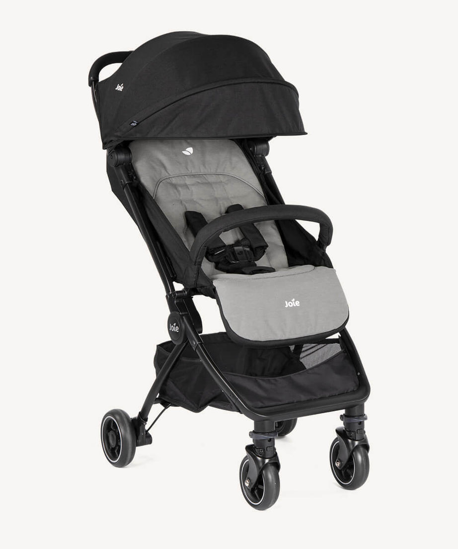 Joie Pact™ Lightweight Compact Stroller | Birth to 15kg (Approx. 3 Years) | Featherlight 6kg with One-Hand Flat Fold | 3-in-1 Travel System Ready | Includes Carry Strap, Travel Bag & Rain Cover - MINIMEE KIDS
