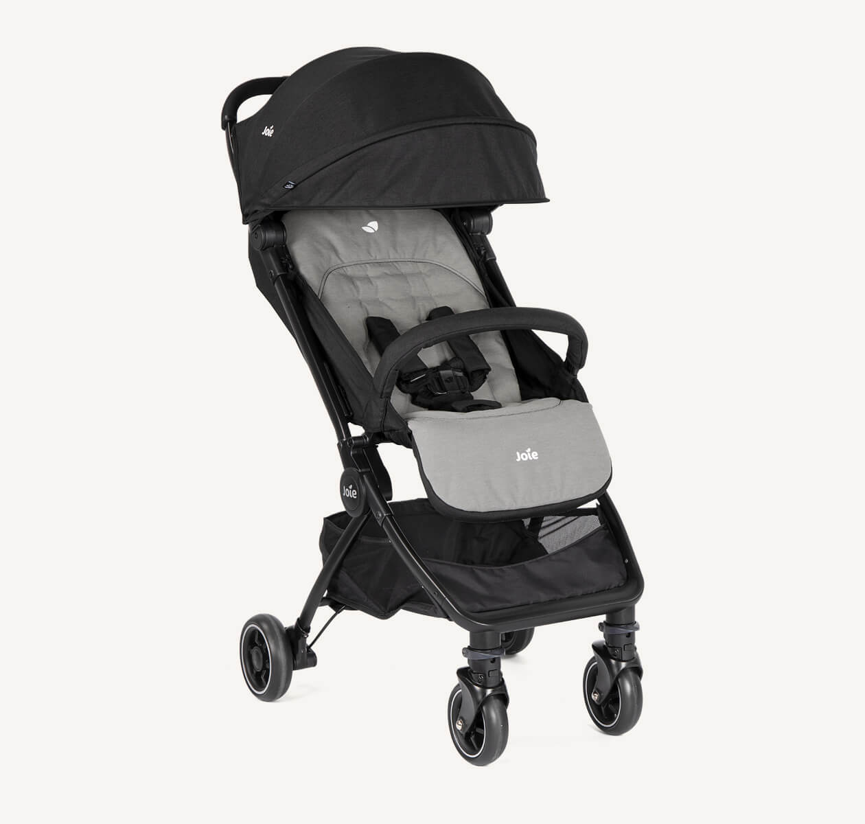 Joie Pact™ Lightweight Compact Stroller | Birth to 15kg (Approx. 3 Years) | Featherlight 6kg with One-Hand Flat Fold | 3-in-1 Travel System Ready | Includes Carry Strap, Travel Bag & Rain Cover - MINIMEE KIDS