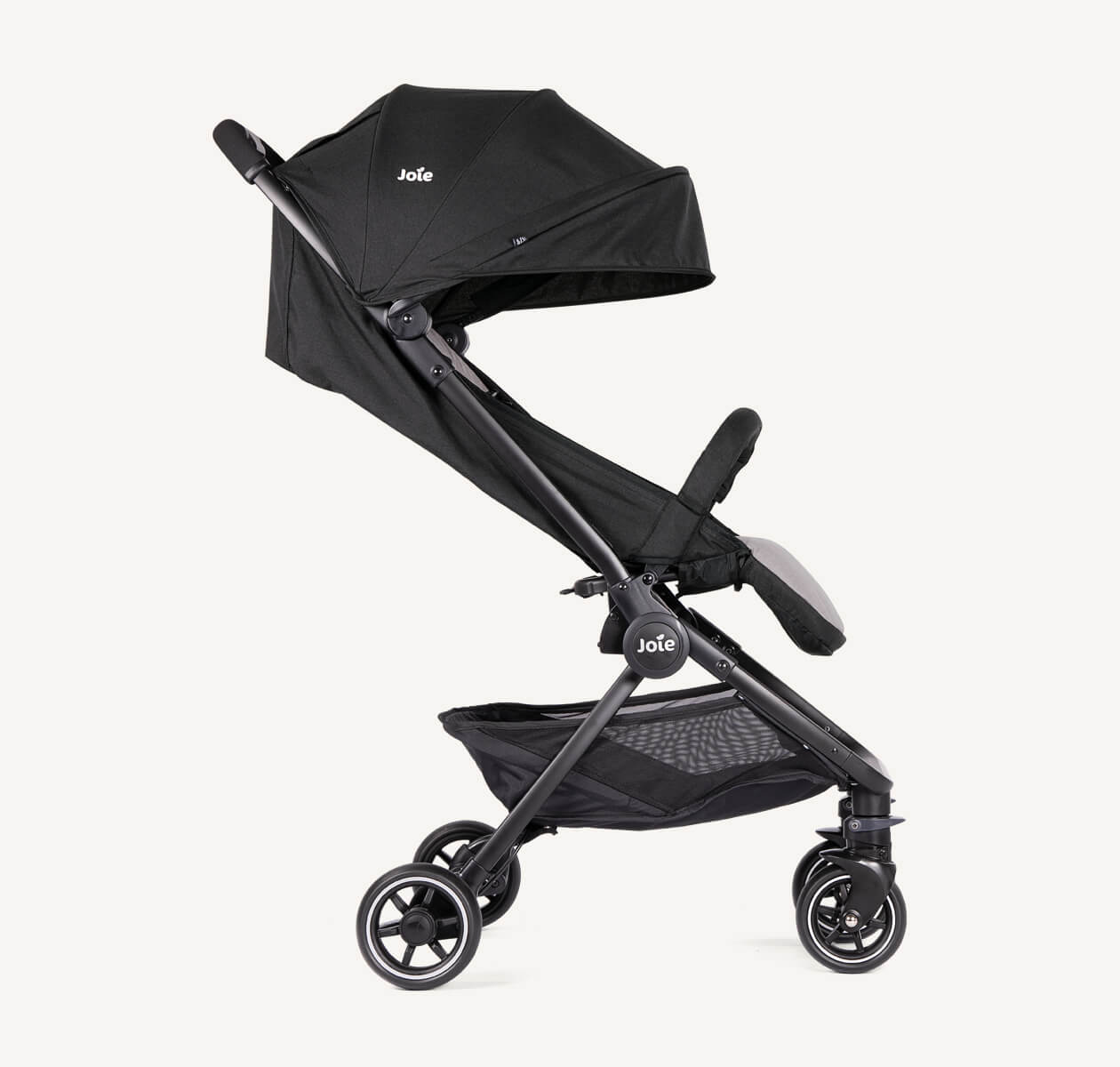 Joie Pact™ Lightweight Compact Stroller | Birth to 15kg (Approx. 3 Years) | Featherlight 6kg with One-Hand Flat Fold | 3-in-1 Travel System Ready | Includes Carry Strap, Travel Bag & Rain Cover - MINIMEE KIDS
