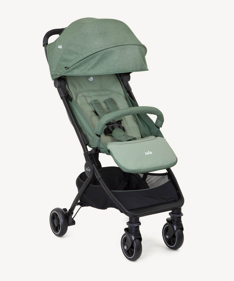 Joie Pact™ Lightweight Compact Stroller | Birth to 15kg (Approx. 3 Years) | Featherlight 6kg with One-Hand Flat Fold | 3-in-1 Travel System Ready | Includes Carry Strap, Travel Bag & Rain Cover - MINIMEE KIDS