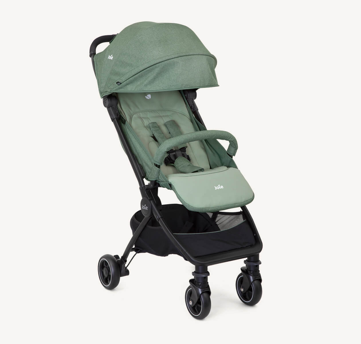 Joie Pact™ Lightweight Compact Stroller | Birth to 15kg (Approx. 3 Years) | Featherlight 6kg with One-Hand Flat Fold | 3-in-1 Travel System Ready | Includes Carry Strap, Travel Bag & Rain Cover - MINIMEE KIDS