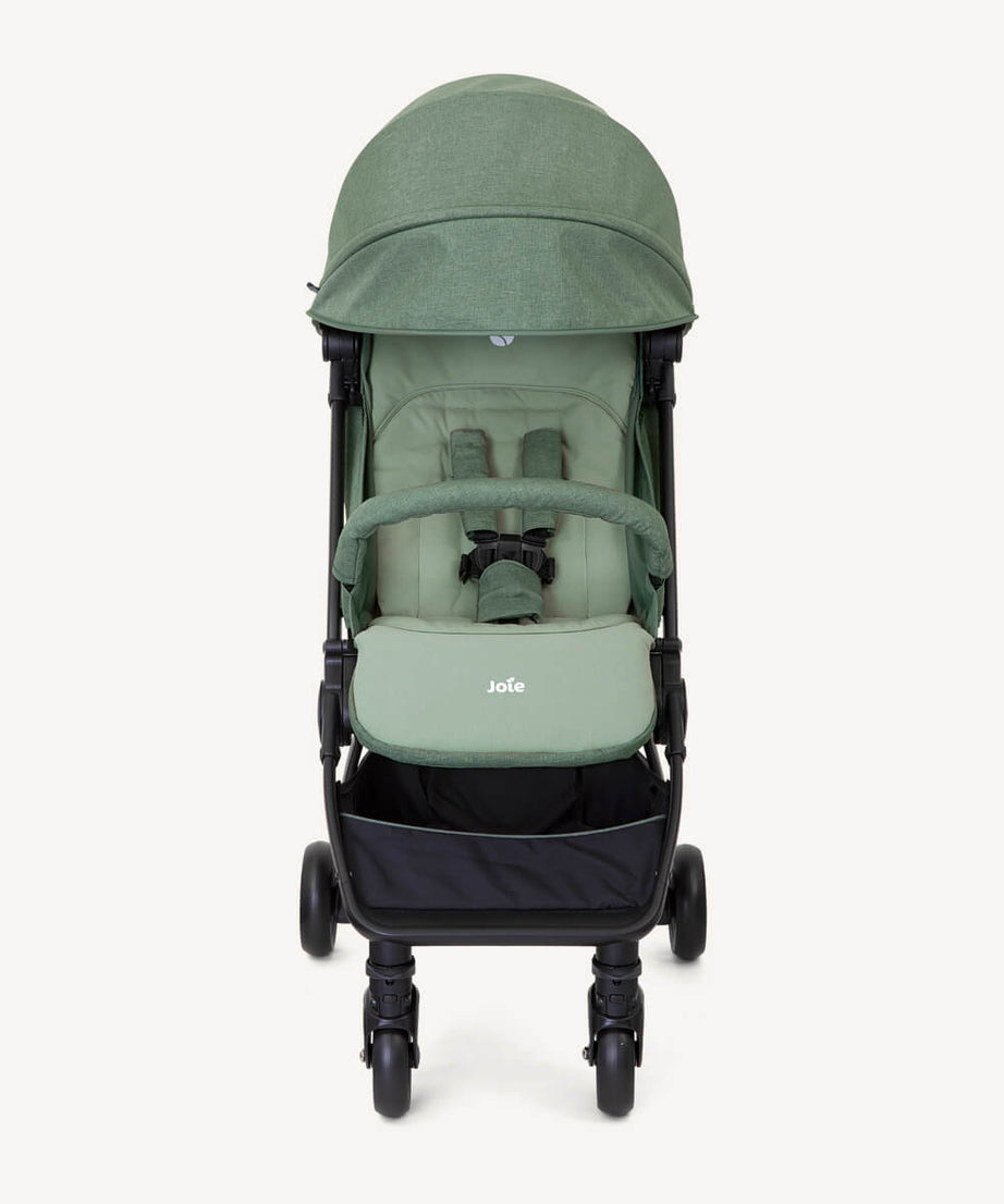 Joie Pact™ Lightweight Compact Stroller | Birth to 15kg (Approx. 3 Years) | Featherlight 6kg with One-Hand Flat Fold | 3-in-1 Travel System Ready | Includes Carry Strap, Travel Bag & Rain Cover - MINIMEE KIDS