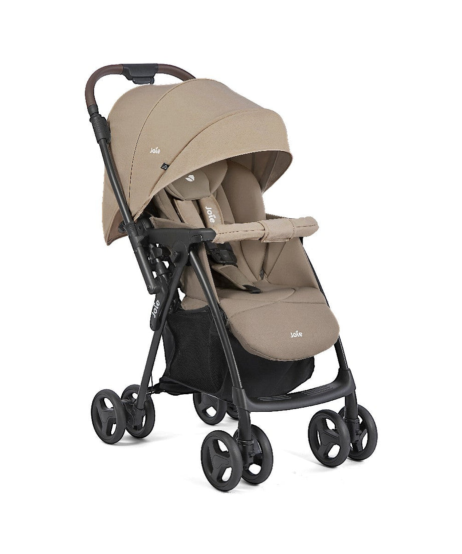 Joie Mirus™ Reversible Handle Stroller | 2-in-1 Lightweight Travel System | Birth to 17.5kg (Approx. 3-4 Years) | One-Hand Fold & Flat Recline | No-Adapter-Needed Compatibility with Joie Infant Carriers - MINIMEE KIDS