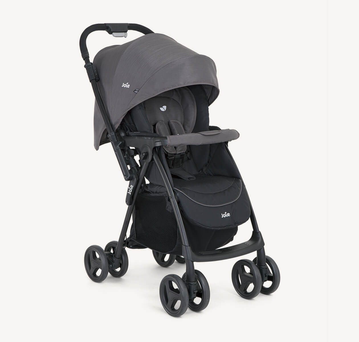 Joie Mirus™ Reversible Handle Stroller | 2-in-1 Lightweight Travel System | Birth to 17.5kg (Approx. 3-4 Years) | One-Hand Fold & Flat Recline | No-Adapter-Needed Compatibility with Joie Infant Carriers - MINIMEE KIDS